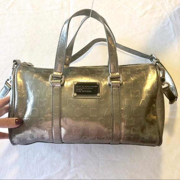Marc By Marc Jacobs Handbags - Marc by Marc Jacobs mirror silver barrel bag